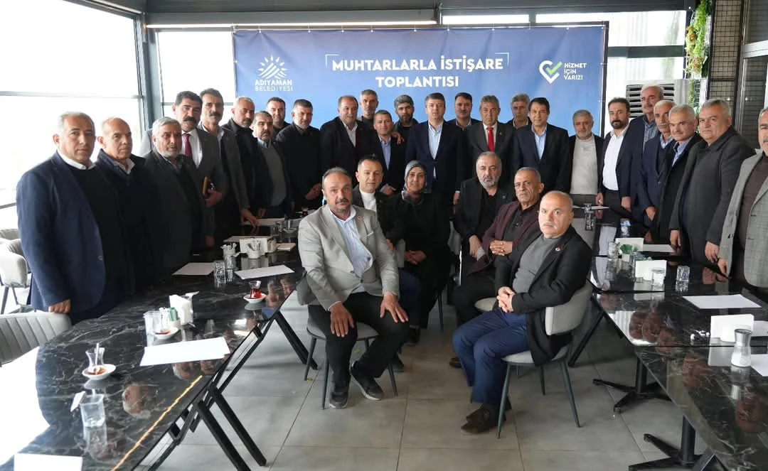 Başkan Tutdere Muhtarlarla İstişare Toplantısında Bir Araya Geldi: "Adıyaman'ı Birlikte Yöneteceğiz"