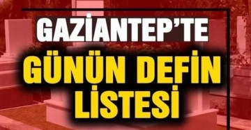 12.06.2023 Pazartesi günü Defin listesi