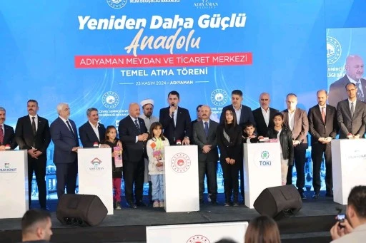 Adıyaman Meydan ve Ticaret Merkezinin temeli dualarla atıldı.