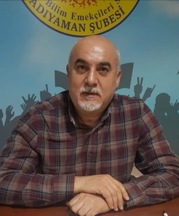 Eğitim sen Adıyaman şube başkanı Abdullah Demir eğitim öğretim faaliyetlerini n başlatılmasına dair açıklamalarda bulundu 