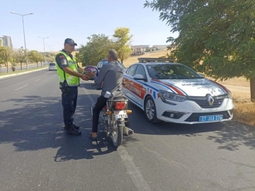 Gaziantep'te motosiklet sürücülerine sıkı takip